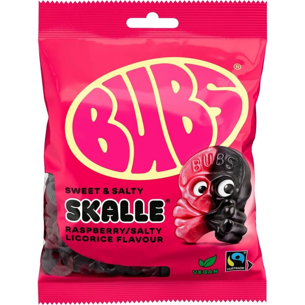 BUBS Raspberry & Licorice Skull
