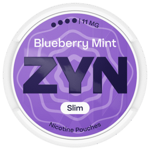 ZYN Blueberry Mint Slim 11mg nicotine pouches can