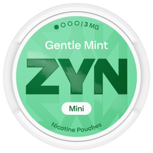 ZYN Gentle Mint Mini 3mg nicotine pouches can