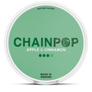 Chainpop Apple & Cinnamon 9mg nicotine pouches can