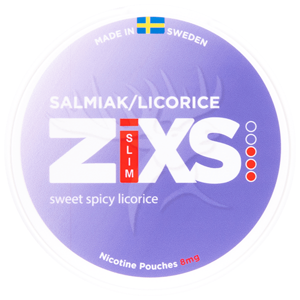Zixs Salmiak/Licorice Slim 6mg