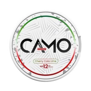 CAMO Cherry Cola Lime 12mg nicotine pouches can
