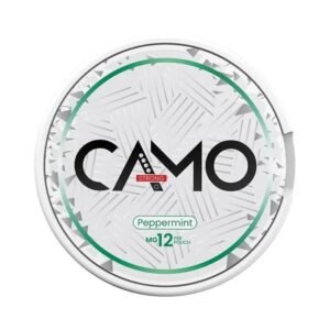 CAMO Peppermint 12mg nicotine pouches can