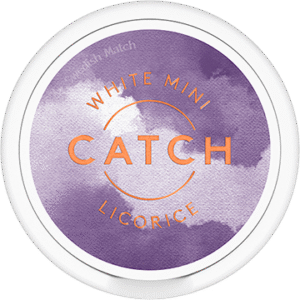 Catch Licorice Mini White snus can