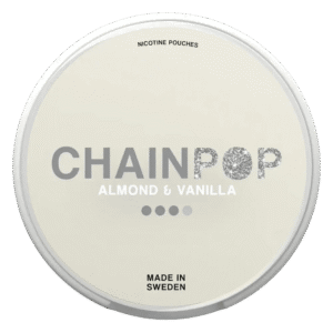 Chainpop Almond & Vanilla 9mg nicotine pouches can