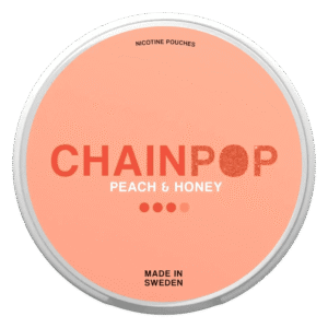 Chainpop Peach & Honey 9mg nicotine pouches can