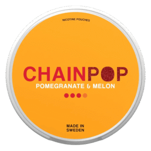 Chainpop Pomegranate & Melon 9mg nicotine pouches can