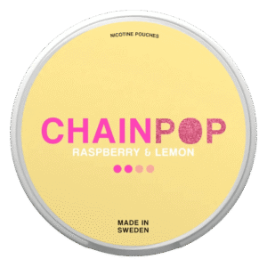 Chainpop Raspberry & Melon 5mg nicotine pouches can