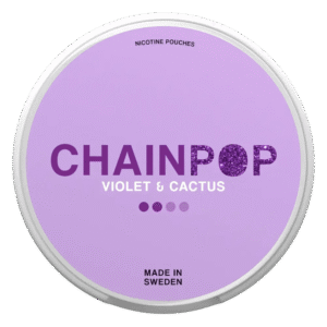 Chainpop Violet & Cactus 5mg nicotine pouches can