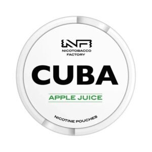 CUBA Apple Juice 10mg nicotine pouches can