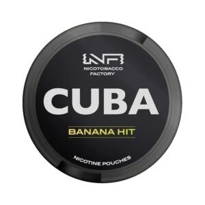 CUBA Banana Hit Black 43mg nicotine pouches can