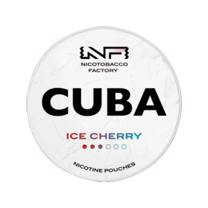 CUBA Ice Cherry White nicotine pouches can