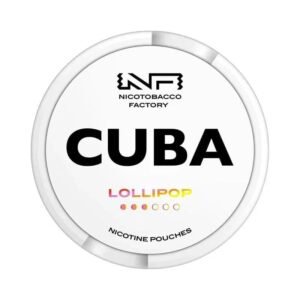 CUBA Lollipop 10mg nicotine pouches can