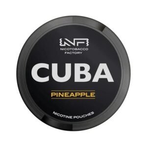 CUBA Pineapple Black 43mg nicotine pouches can