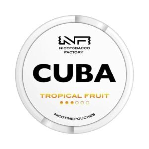 CUBA Tropical Fruit 10mg nicotine pouches can