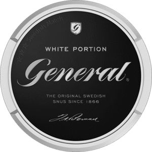 General Classic White snus can