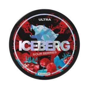 ICEBERG Sour Berries 40mg nicotine pouches can