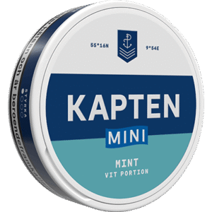 Kapten Mint Mini White snus can