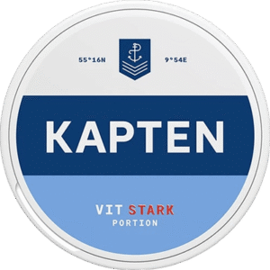 Kapten White Strong snus can