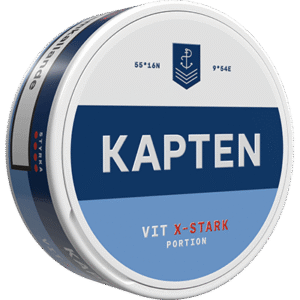 Kapten Extra Strong White snus can