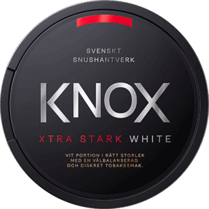 Knox Xtra Strong White Portion snus can