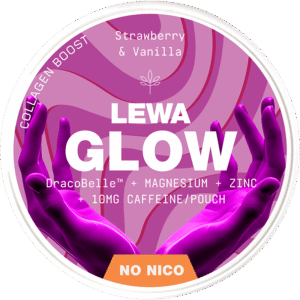 LEWA GLOW Strawberry & Vanilla No Nico – SHORT DATE DEAL can