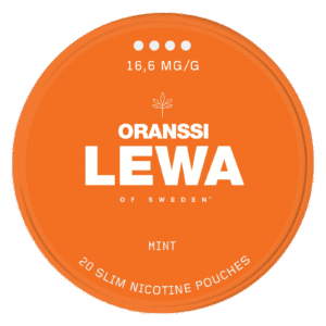LEWA Oranssi Dry Mint 11.6mg nicotine pouches can
