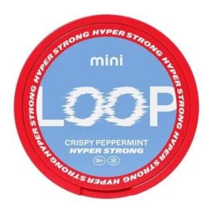 LOOP Crispy Peppermint Mini Hyper Strong 10mg nicotine pouches can