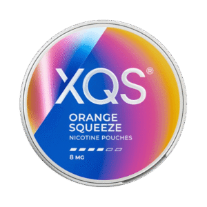 XQS Orange Squeeze 8mg nicotine pouches can