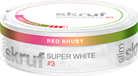Skruf Super White Slim Red Rhuby #3