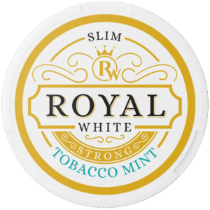 Royal White Tobacco Mint Strong 16.5mg nicotine pouches can
