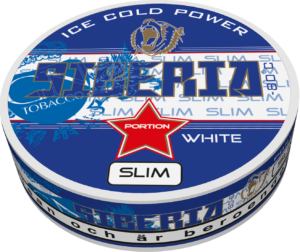 Siberia -80 Degrees Slim White snus can