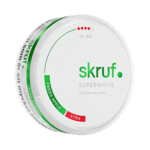 Skruf Superwhite Fresh Apple 11mg nicotine pouches can