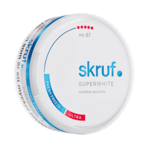 Skruf Superwhite Fresh Freeze 12mg nicotine pouches can