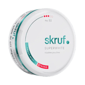Skruf Superwhite Fresh Mint 10mg nicotine pouches can