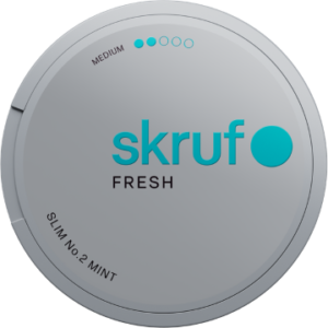 Skruf Fresh no. 2 Mint Medium snus can