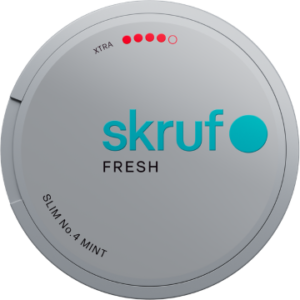 Skruf Fresh no. 4 Mint Xtra Strong snus can