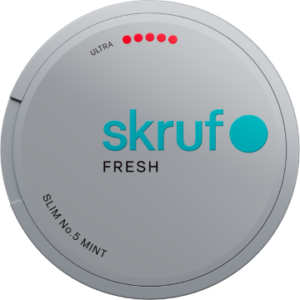 Skruf Fresh no. 5 Mint Ultra Strong snus can