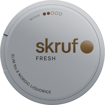 Skruf Fresh no. 8 Nordic Liquorice Medium