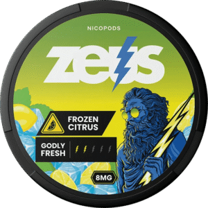 ZEUS Frozen Citrus 8mg nicotine pouches can