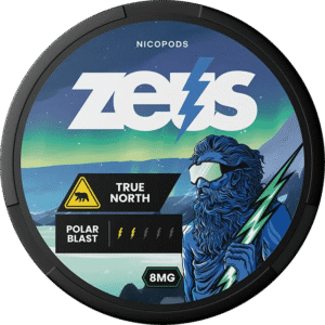 ZEUS True North 8mg nicotine pouches can