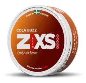 ZIXS Cola Buzz 12mg nicotine pouches can