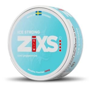 ZIXS Ice Strong 10mg nicotine pouches can
