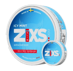 ZIXS Icy Mint 8mg JUMBO CAN nicotine pouches can