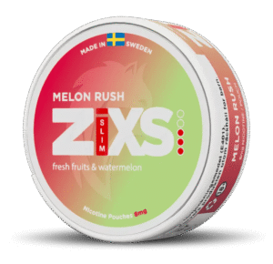 ZIXS Melon Rush 6mg nicotine pouches can