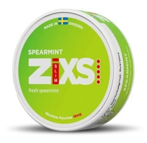 ZIXS Spearmint 12mg nicotine pouches can