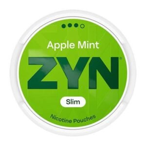 ZYN Apple Mint Slim Strong 9mg nicotine pouches can