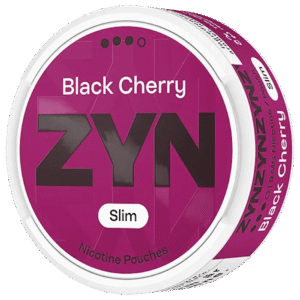ZYN Black Cherry Slim 9mg nicotine pouches can