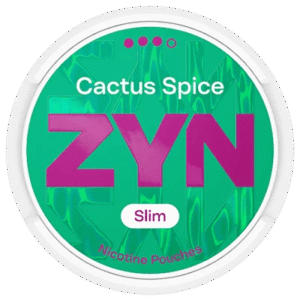 ZYN Cactus Spice Slim 9mg nicotine pouches can