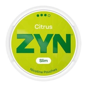 ZYN Citrus Slim Strong 9mg nicotine pouches can